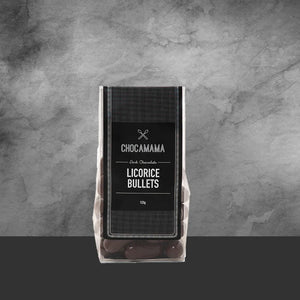 Chocamama Dark Chocolate Licorice Bullets 125g - Tastebuds