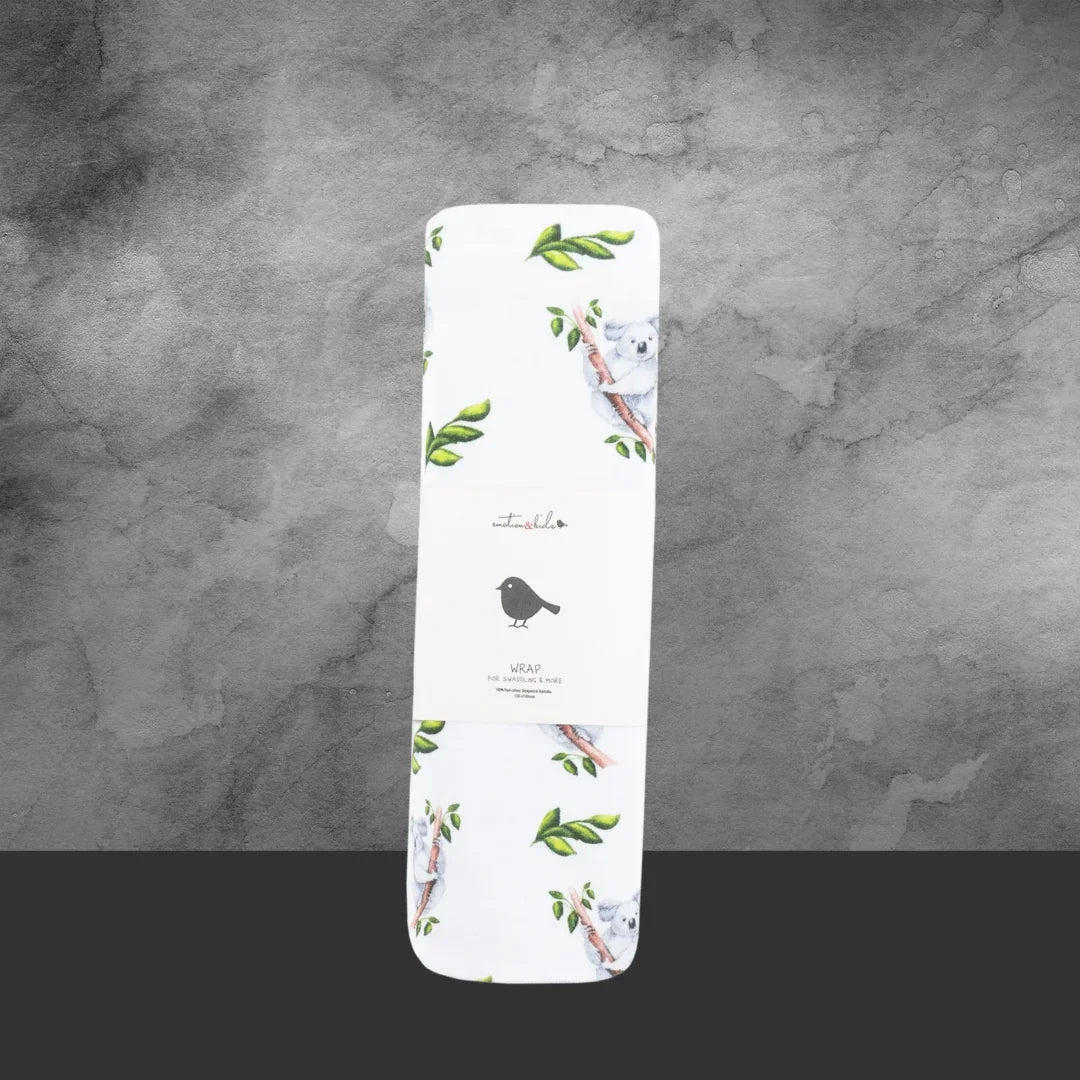Emotion & Kids Koala Organic Cotton Wrap 100 x 100 cm - Tastebuds