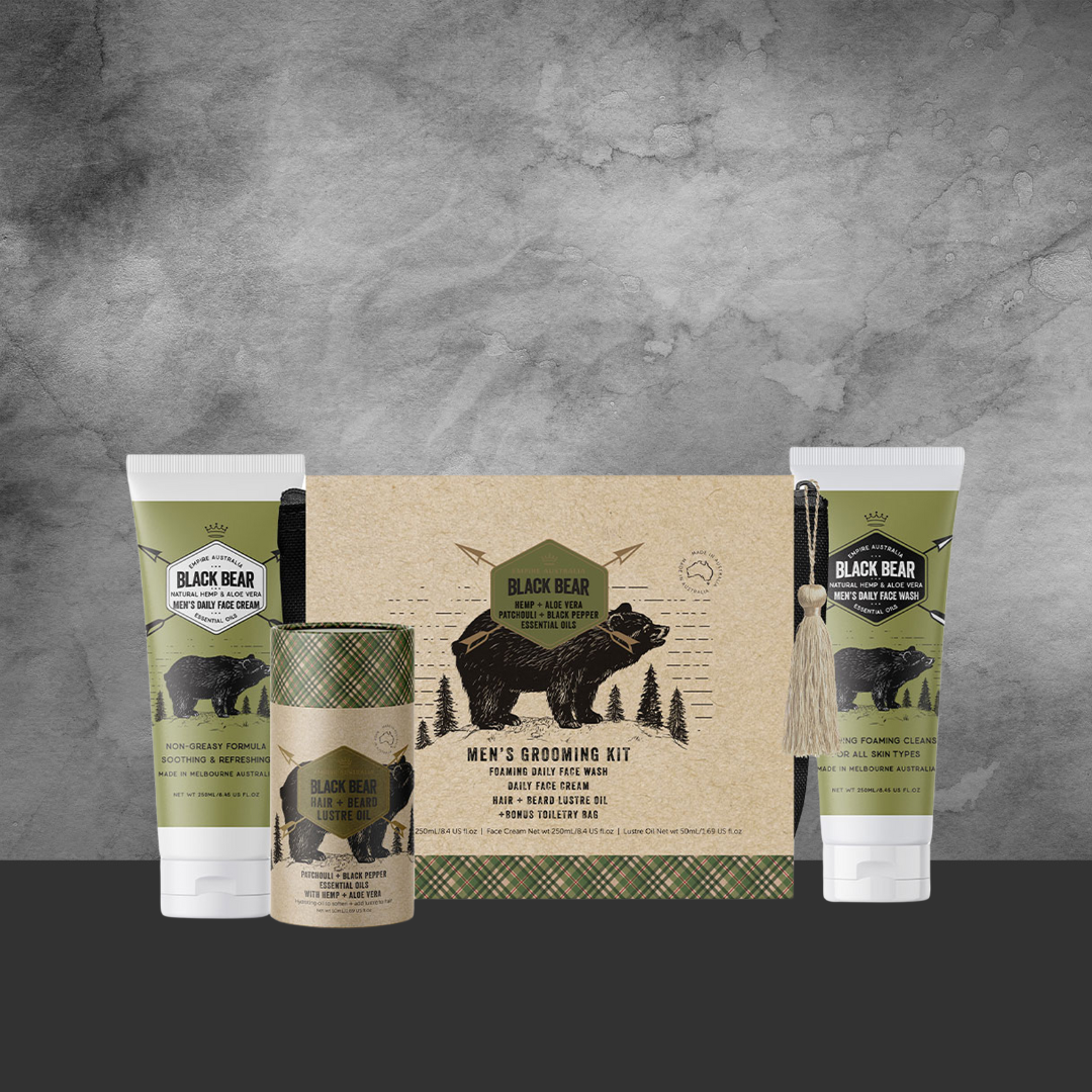 Empire Australia Black Bear Hemp & Aloe Body Care Gift Set
