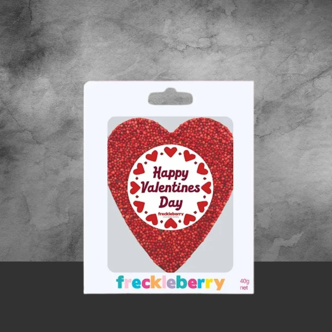 Freckleberry Valentine's Day Chocolate Freckle Heart 40g - Tastebuds
