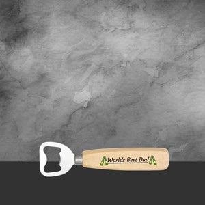 Second Ave World’s Best Dad Wooden Beer Bottle Opener - Tastebuds