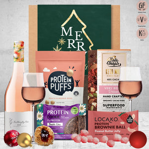 Keto Rose Wine Christmas Hamper for Her