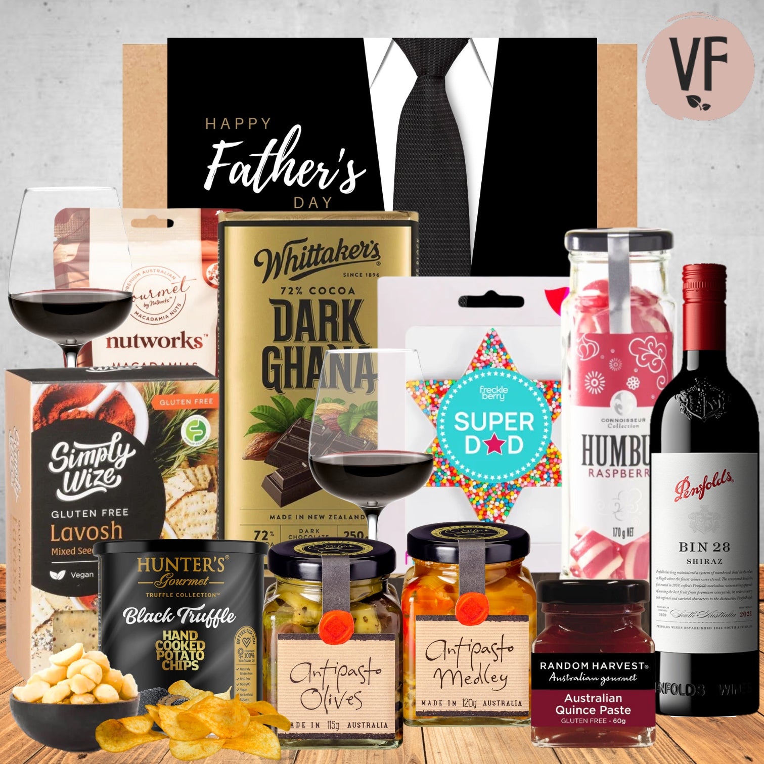Vegan Penfolds Shiraz Father's Day Hamper
