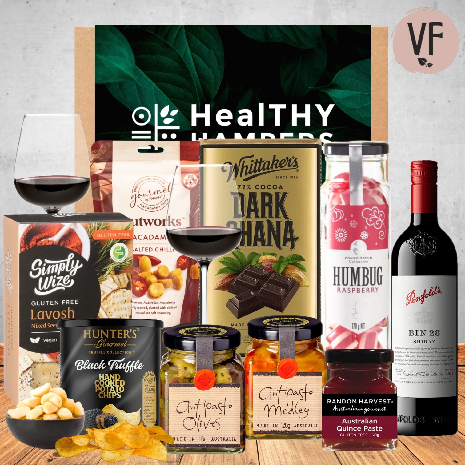 Vegan Penfolds Shiraz Healthy Hamper