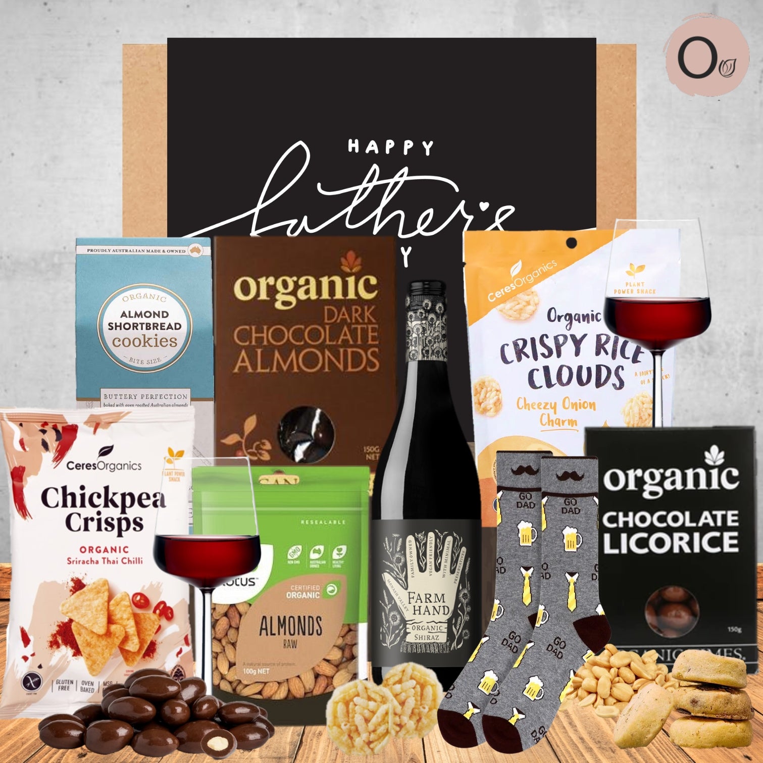 Fathers Day Organic Shiraz Wine Hamper