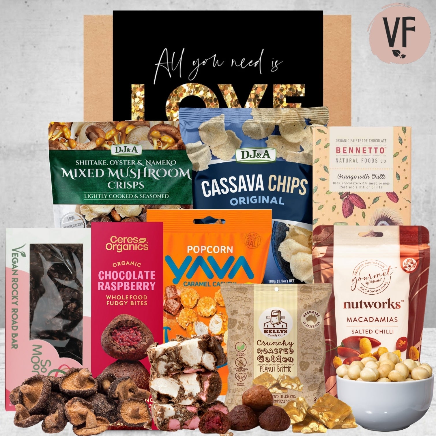 Vegan Valentines Snack Hamper