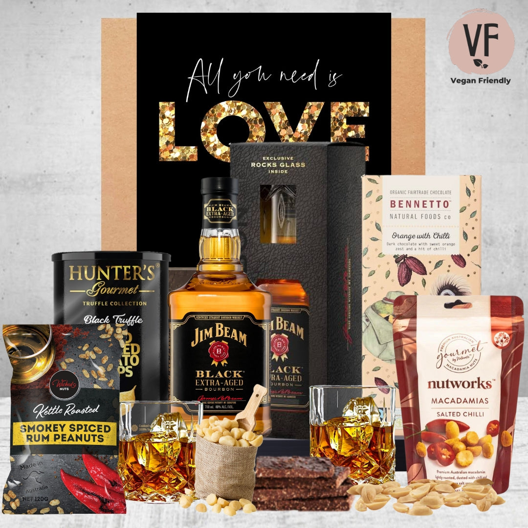 Vegan Bourbon & Snacks Valentines Hamper