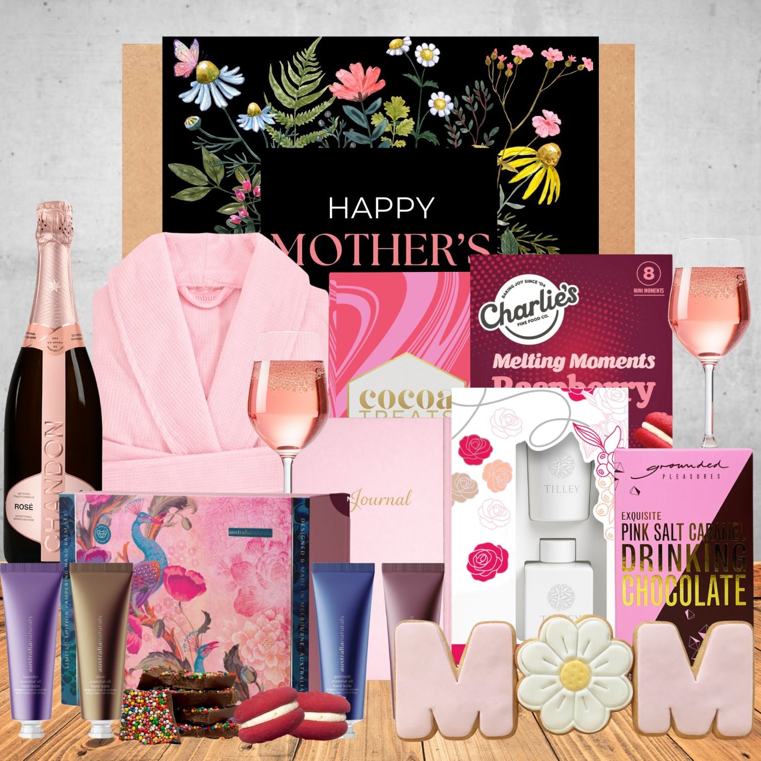 Mum's Champagne Pamper Gift Basket