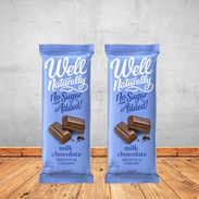 2 Well Naturally Creamy Milk Chocolate Bar 45g
