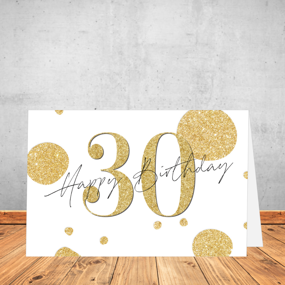30th Birthday Greeting Card