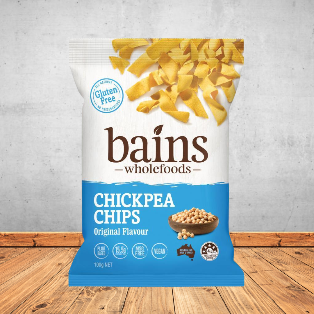 Bains Wholefoods Original Chickpea Chips 100g