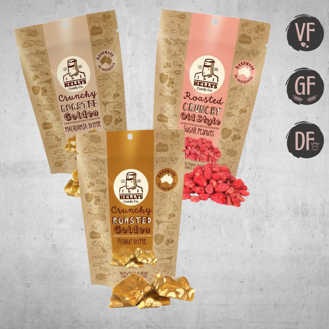 Kelly's Candy Co Nutty Large Pouch Varieties (VF | GF | DF)