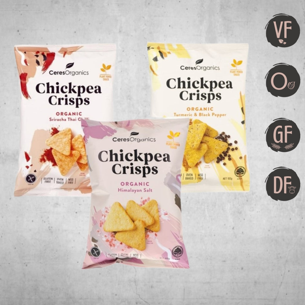 Ceres Organics Chickpea Crisp Varieties 100g (VF | O | GF | DF)