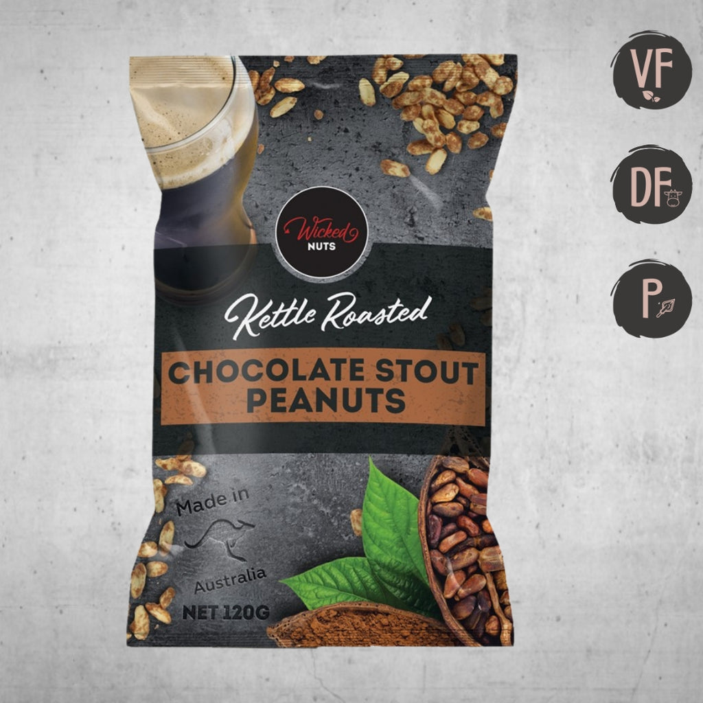 Wicked Nuts Infused Chocolate Stout Peanuts (VF | DF | P)