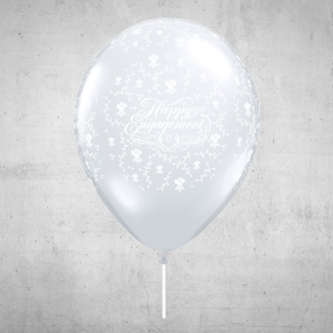 Clear Happy Engagement Balloon