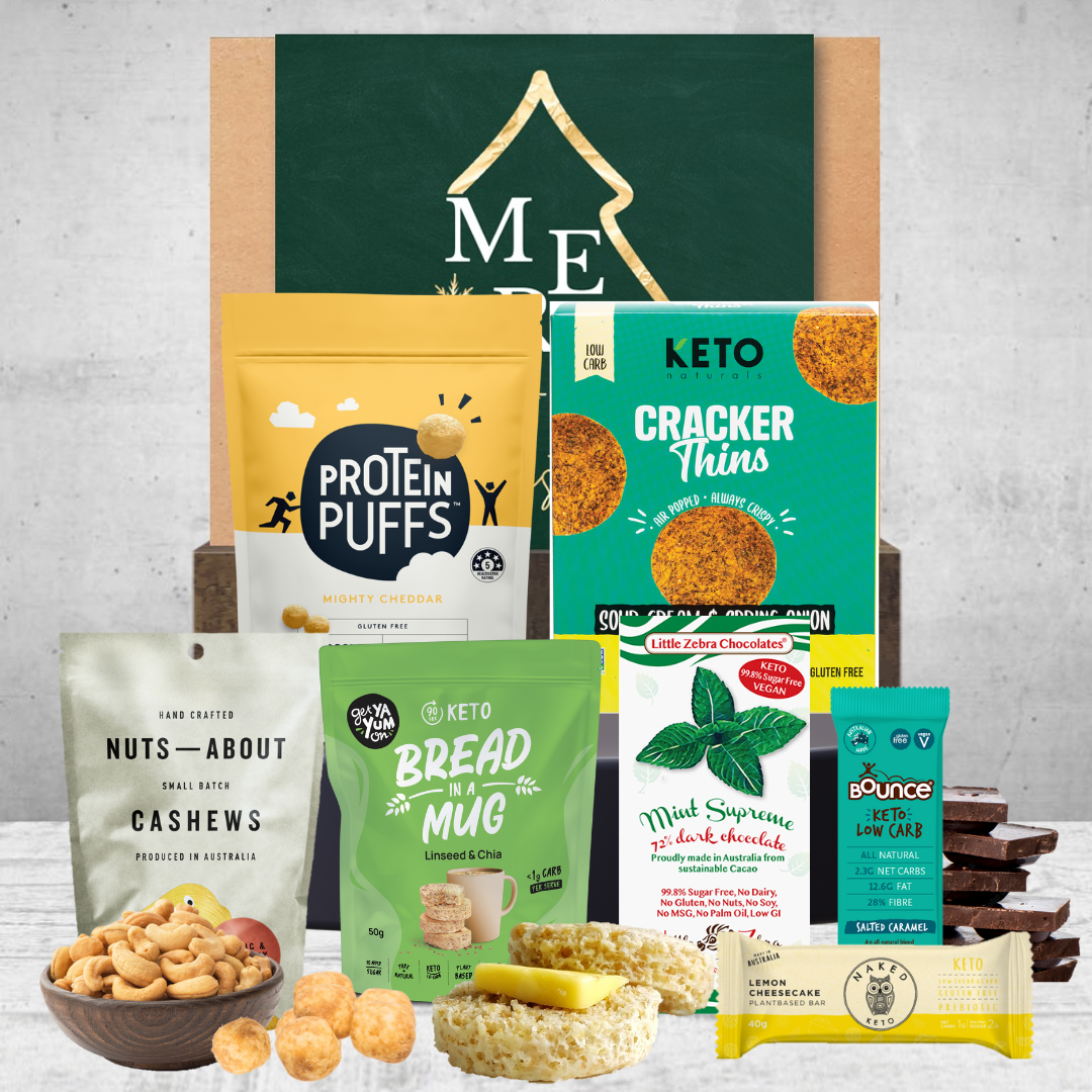 Christmas Keto Snacks Hamper for Him Featured Image