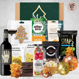 Christmas Vegan Wine Choice Hamper with  Farm Hand Organic Shiraz 750ml