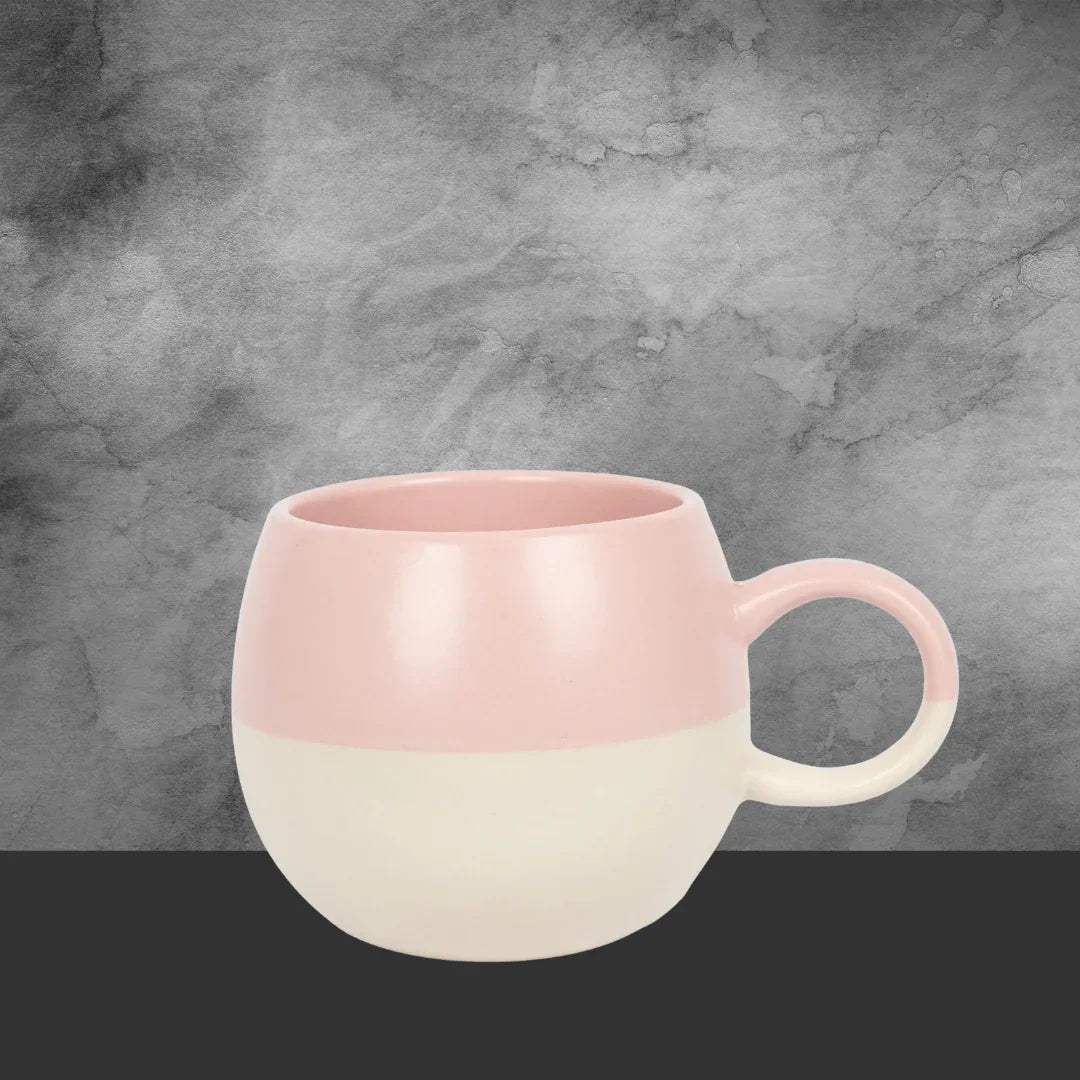 Dipped Sphere Stoneware Mug- Dusty Pink 340ml - Tastebuds
