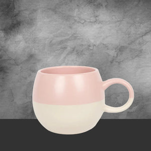 Dipped Sphere Stoneware Mug- Dusty Pink 340ml - Tastebuds