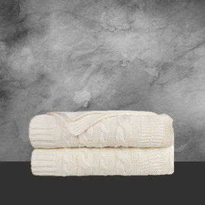 Emotion & Kids Cream Lace Knit Bassinet Blanket - Tastebuds
