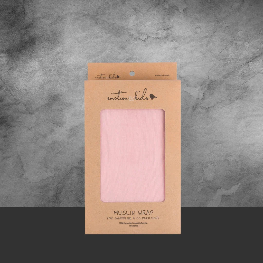Emotion & Kids Pink Muslin Wrap - Tastebuds