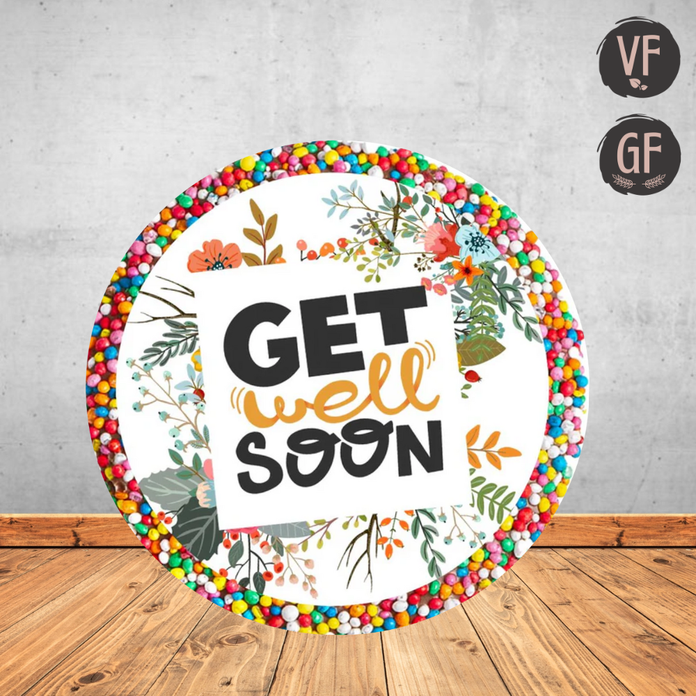 Get Well Flowers Dark Chocolate Freckle