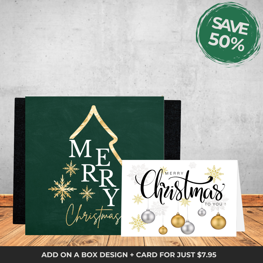 Green Merry Christmas Sleeve + Card Bundle