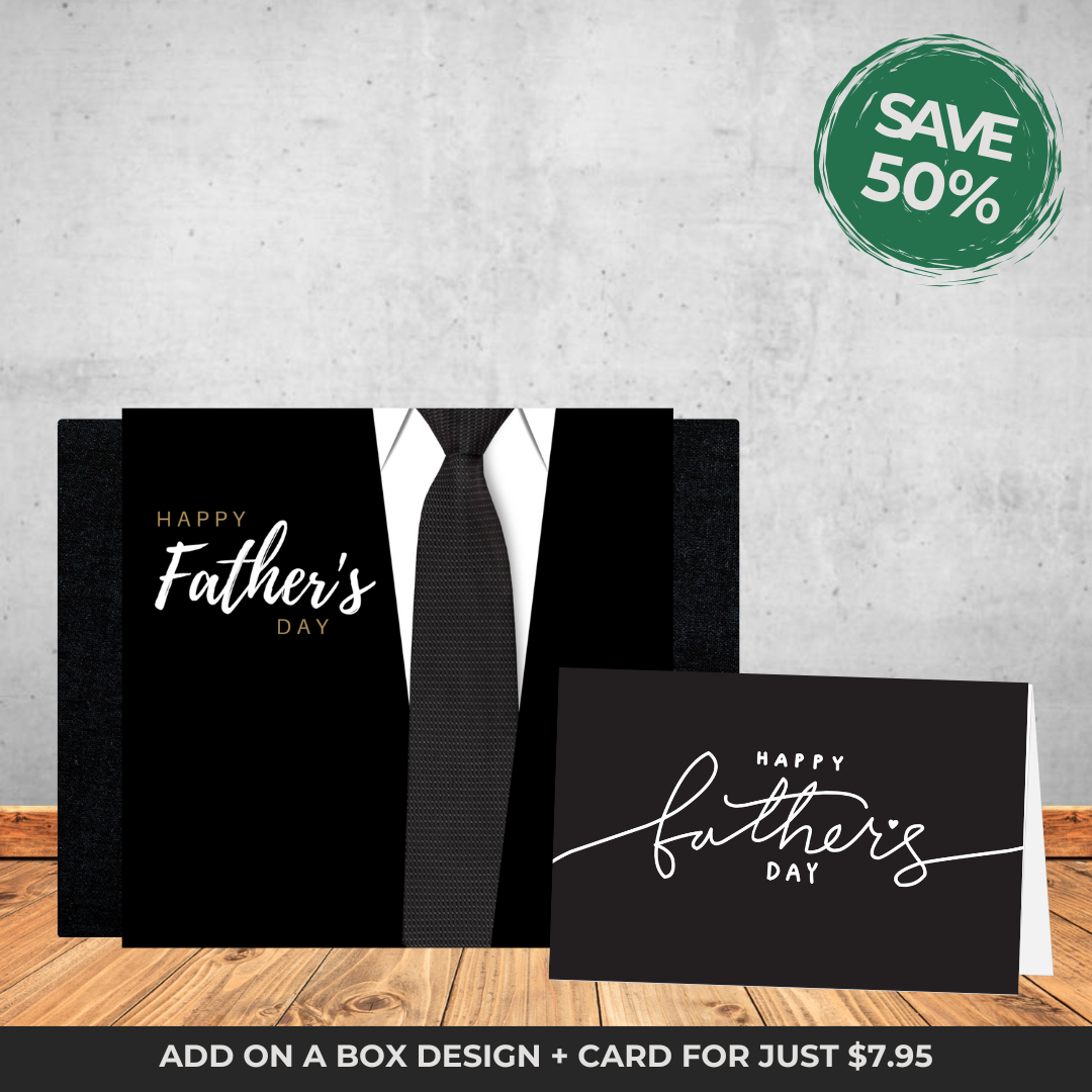 Father's Day Tie Sleeve + Father's Card Bundle