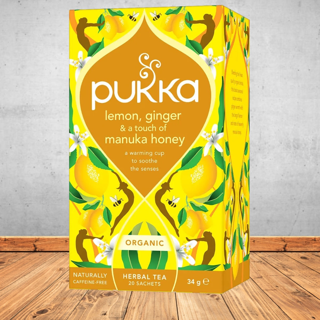 Pukka Organic Lemon, Ginger & Manuka Honey Tea 20pk