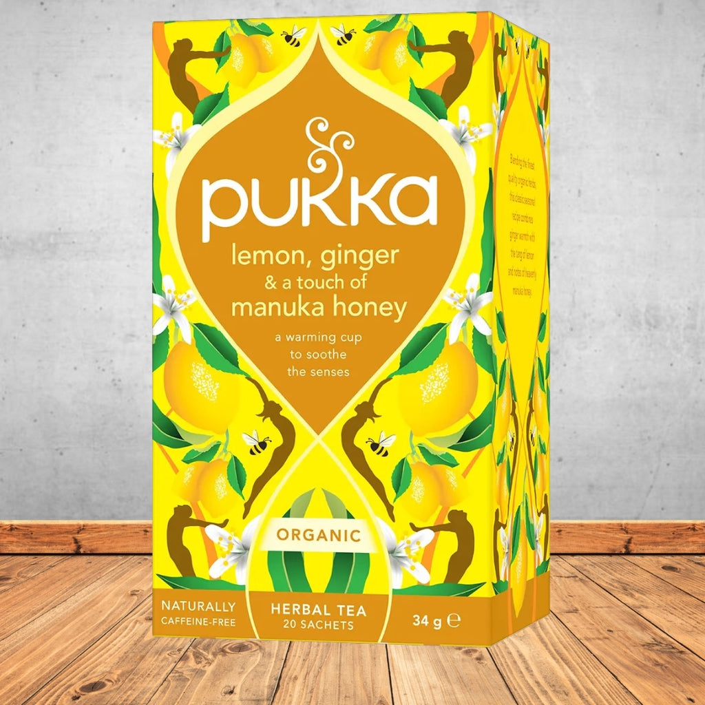 Pukka Organic Lemon, Ginger & Manuka Honey Tea 20pk