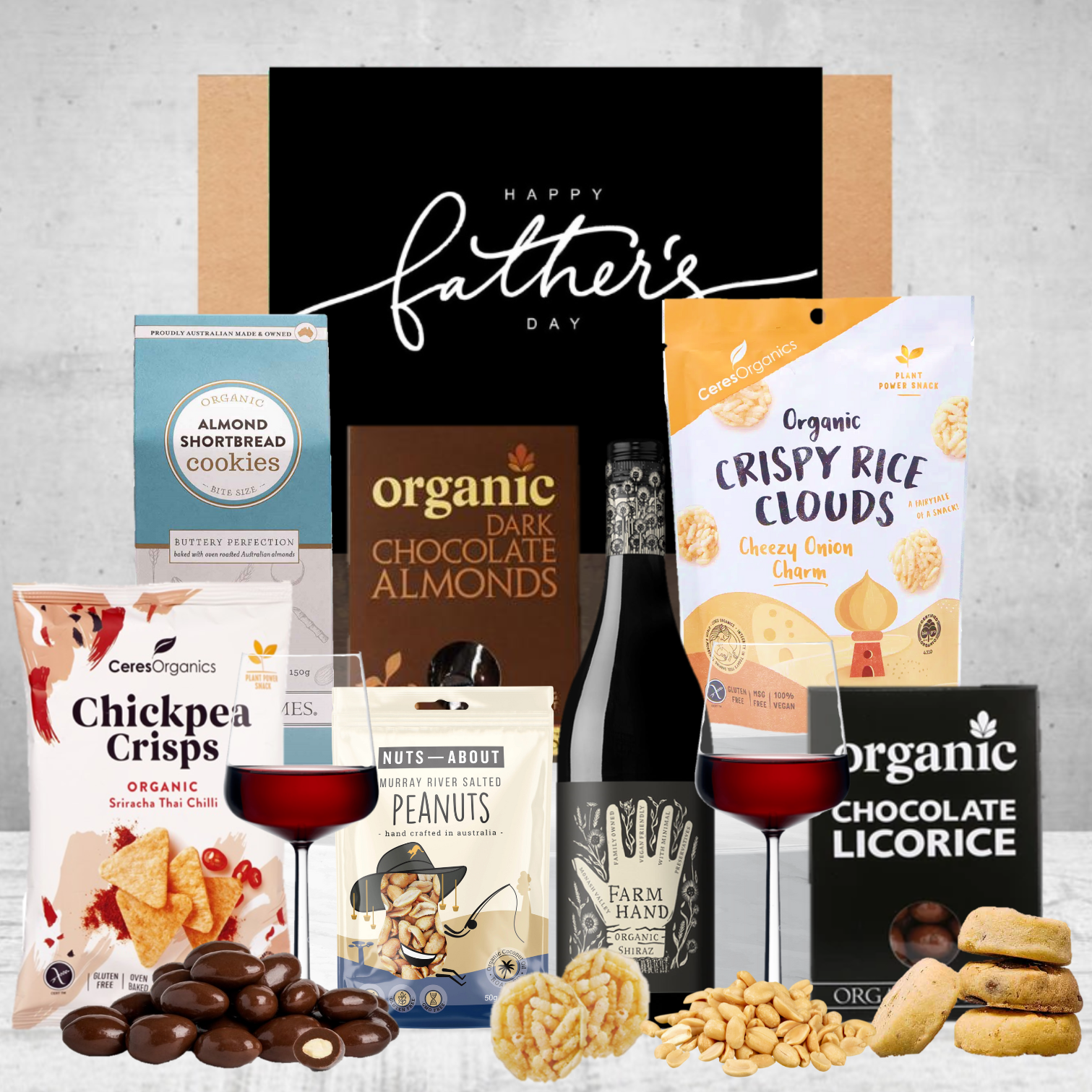 Fathers Day Organic Shiraz Wine Hamper