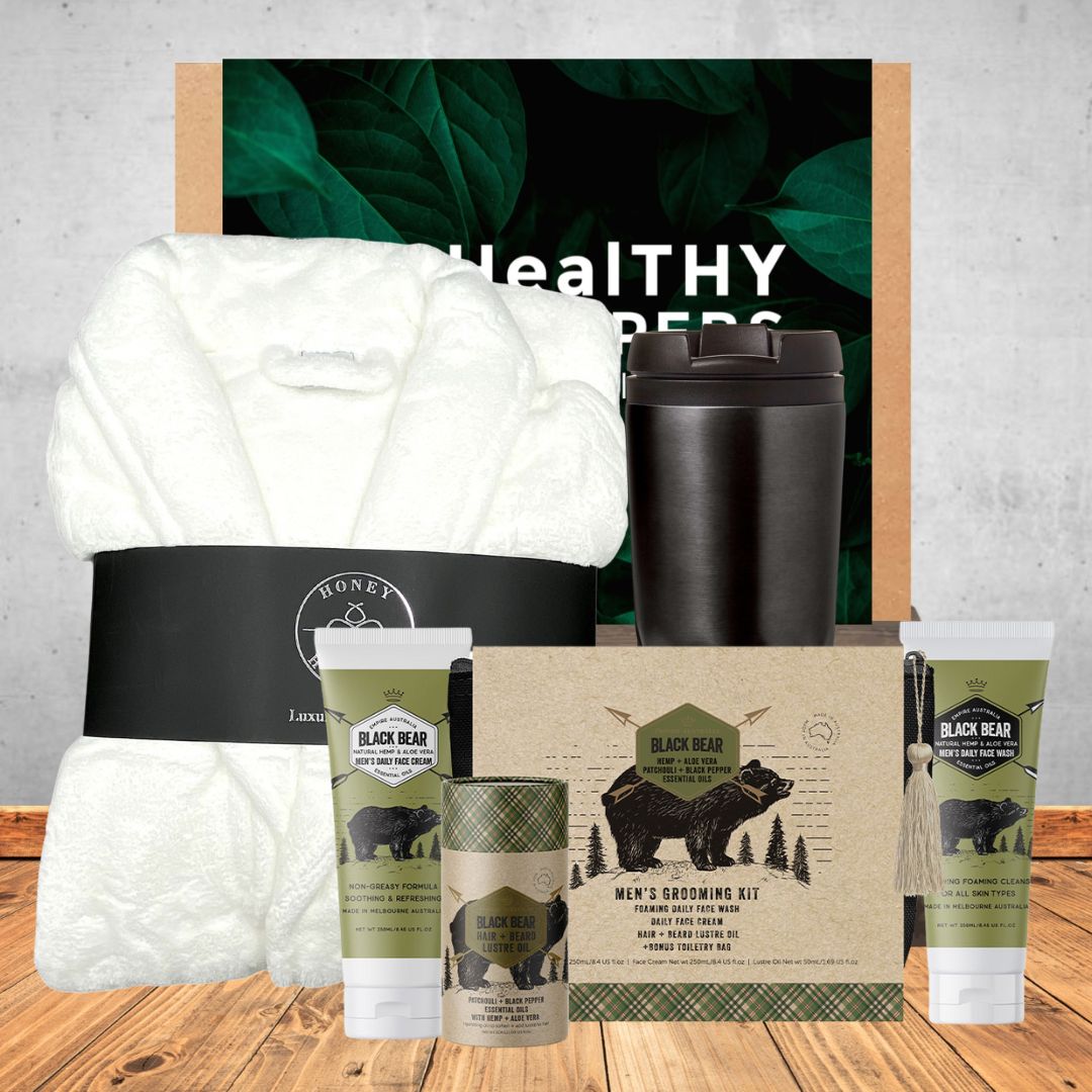 Luxury bathrobe pamper hamper