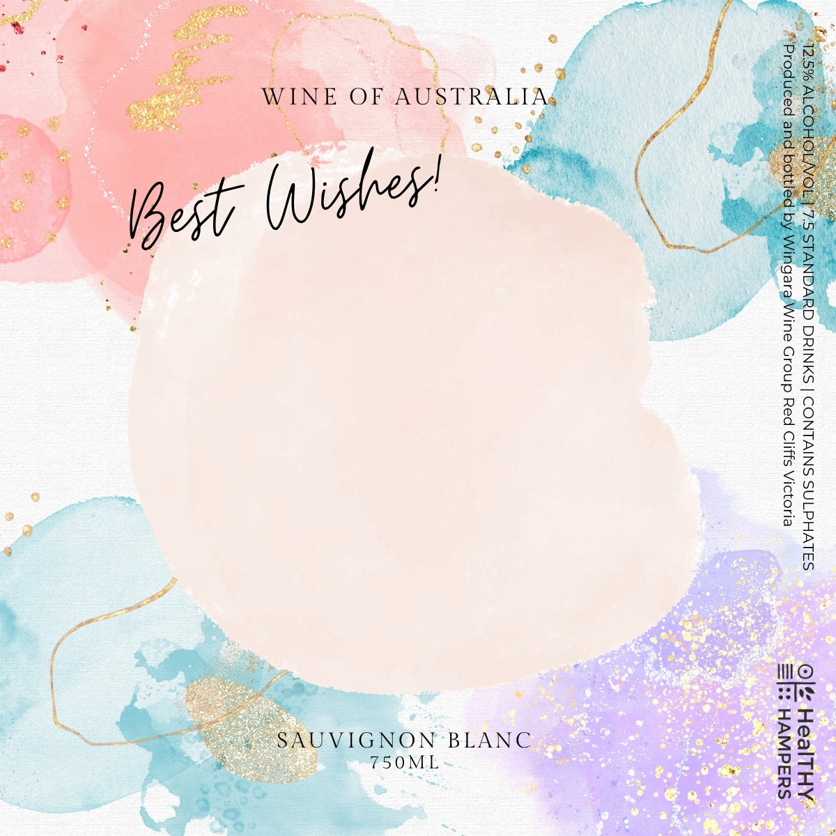 Best Wishes Sauvignon Wine Label