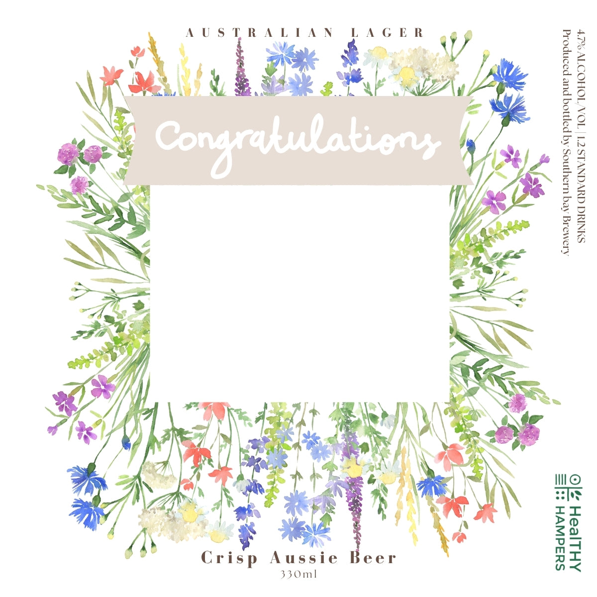 Congratulations Beer Label