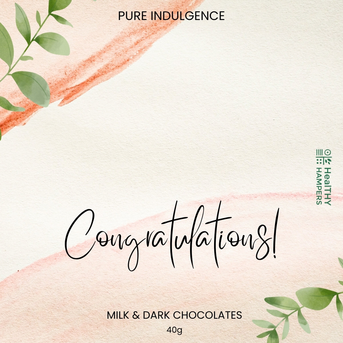 Congratulations Chocolate Label