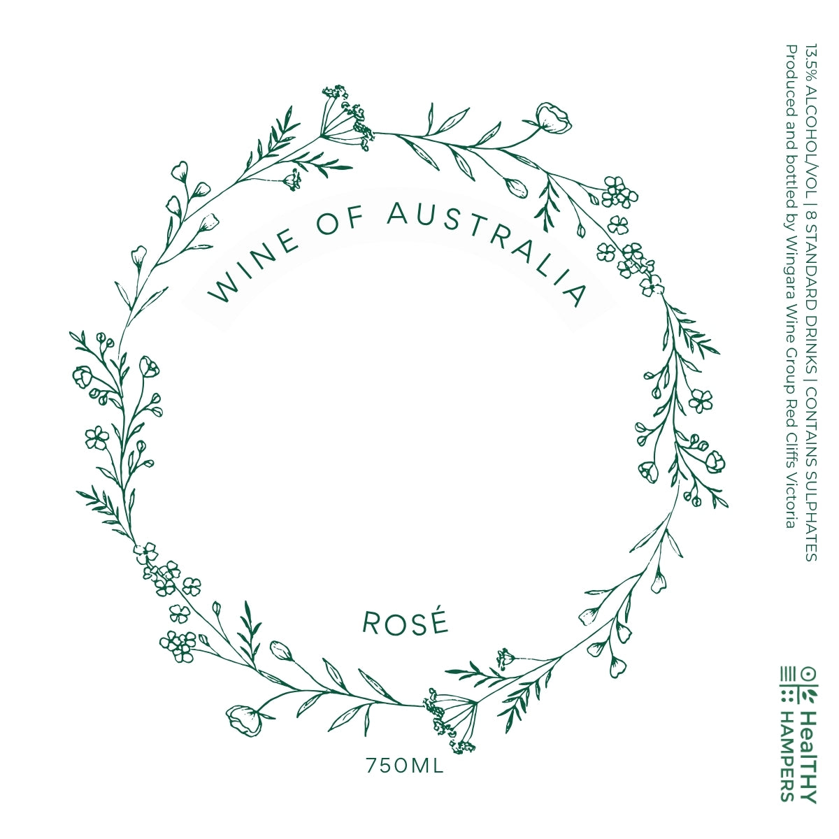 For You Rose Wine Label