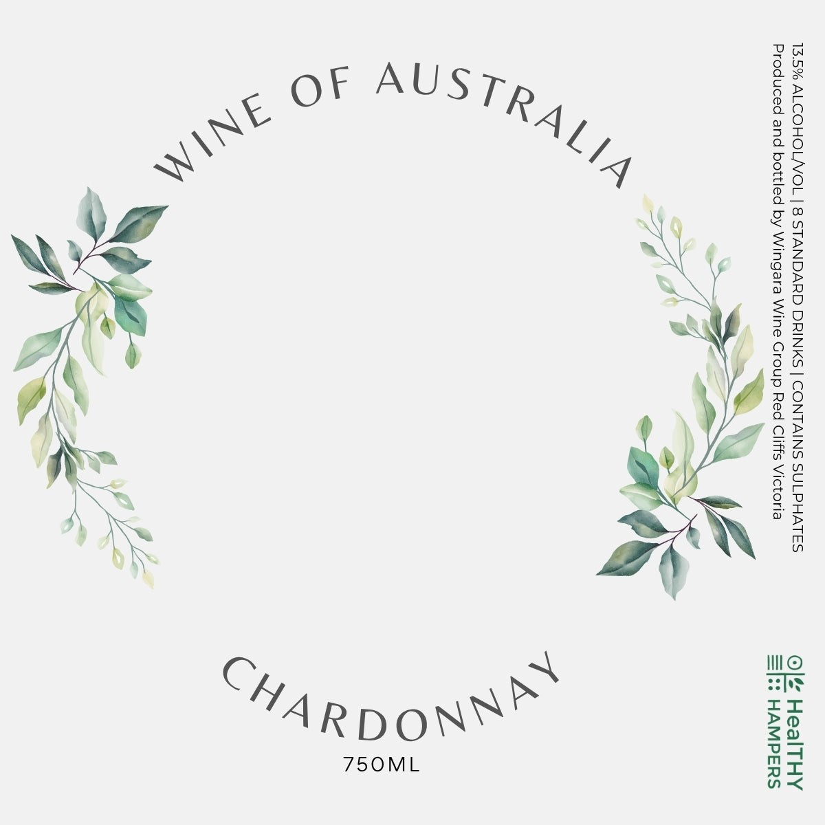 Happy Anniversary Chardonnay Wine Label