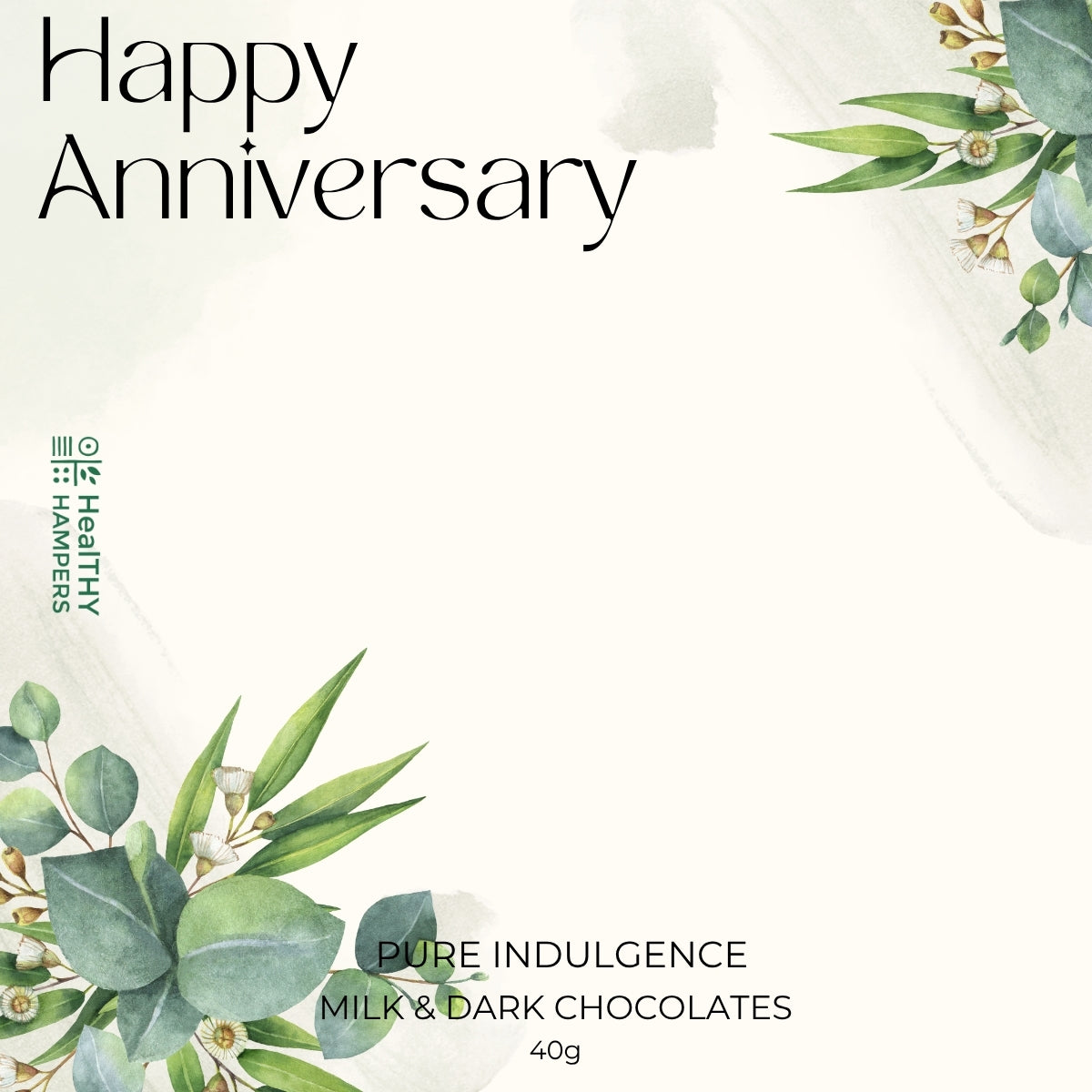 Happy Anniversary Chocolate Label