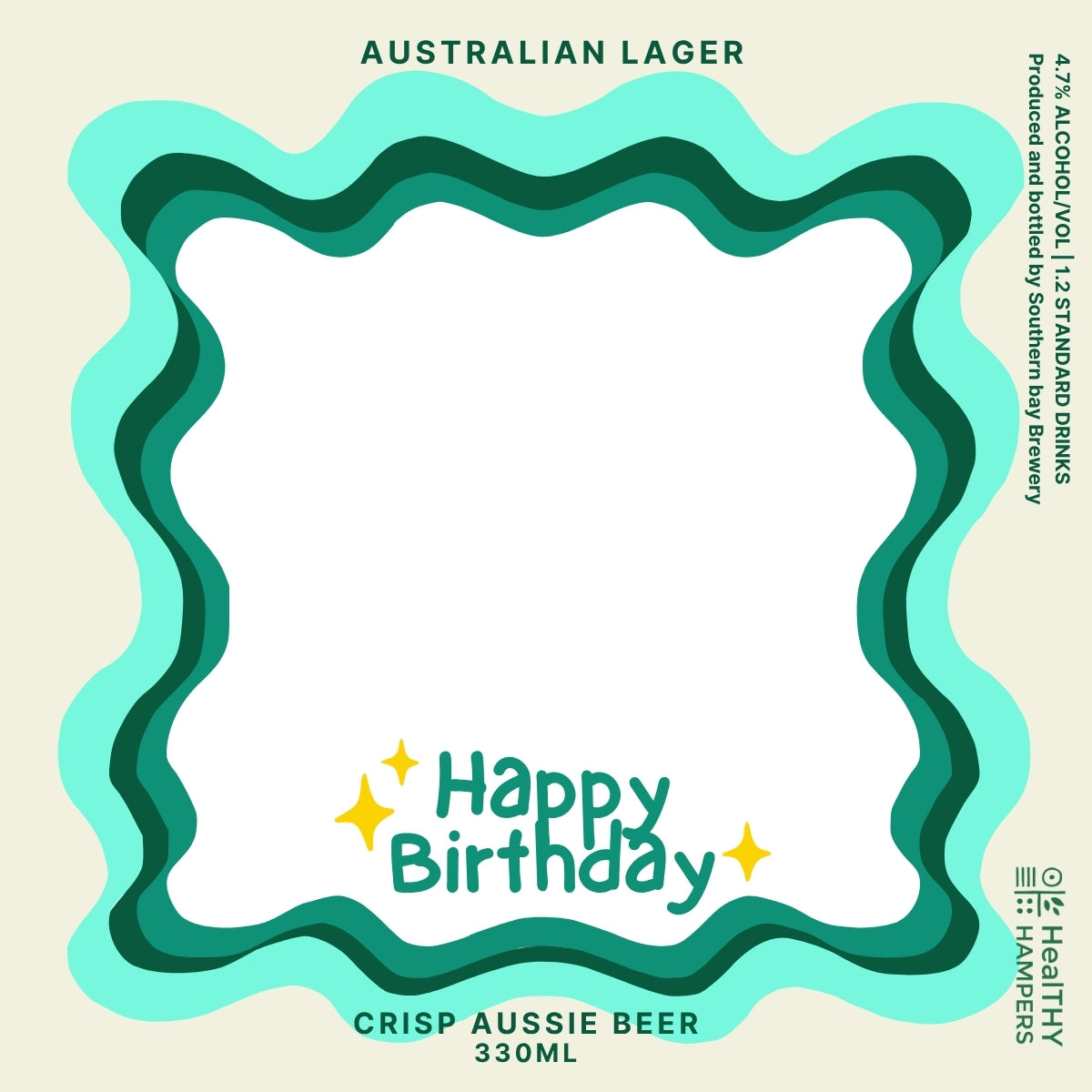 Happy Birthday Beer Label