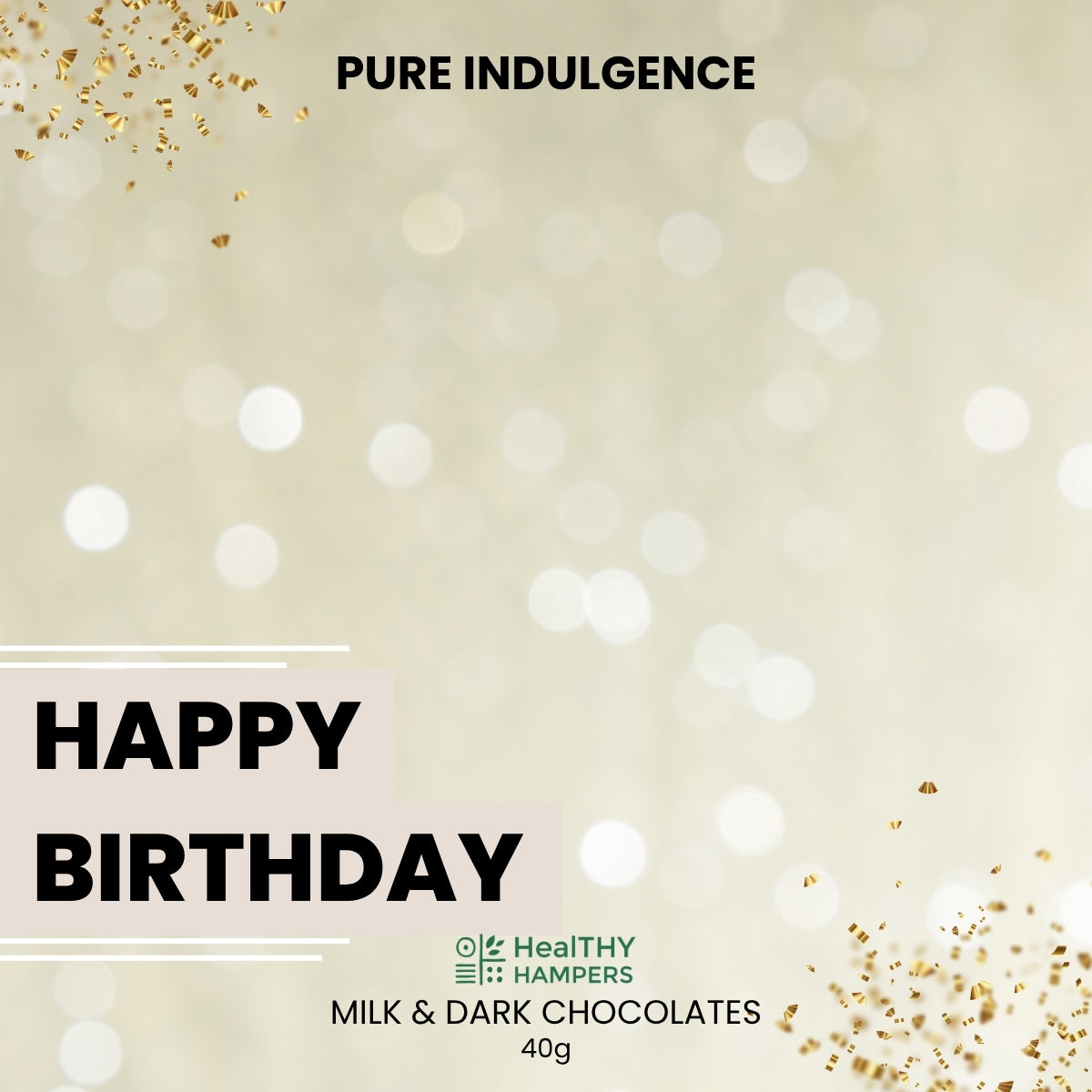 Happy Birthday Chocolate Label
