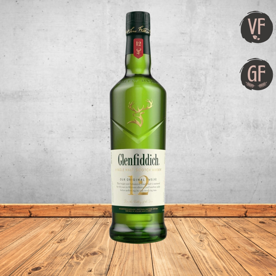 Glenfiddich 12 Year Old Single Malt Scotch Whisky 700ml (VF | GF)