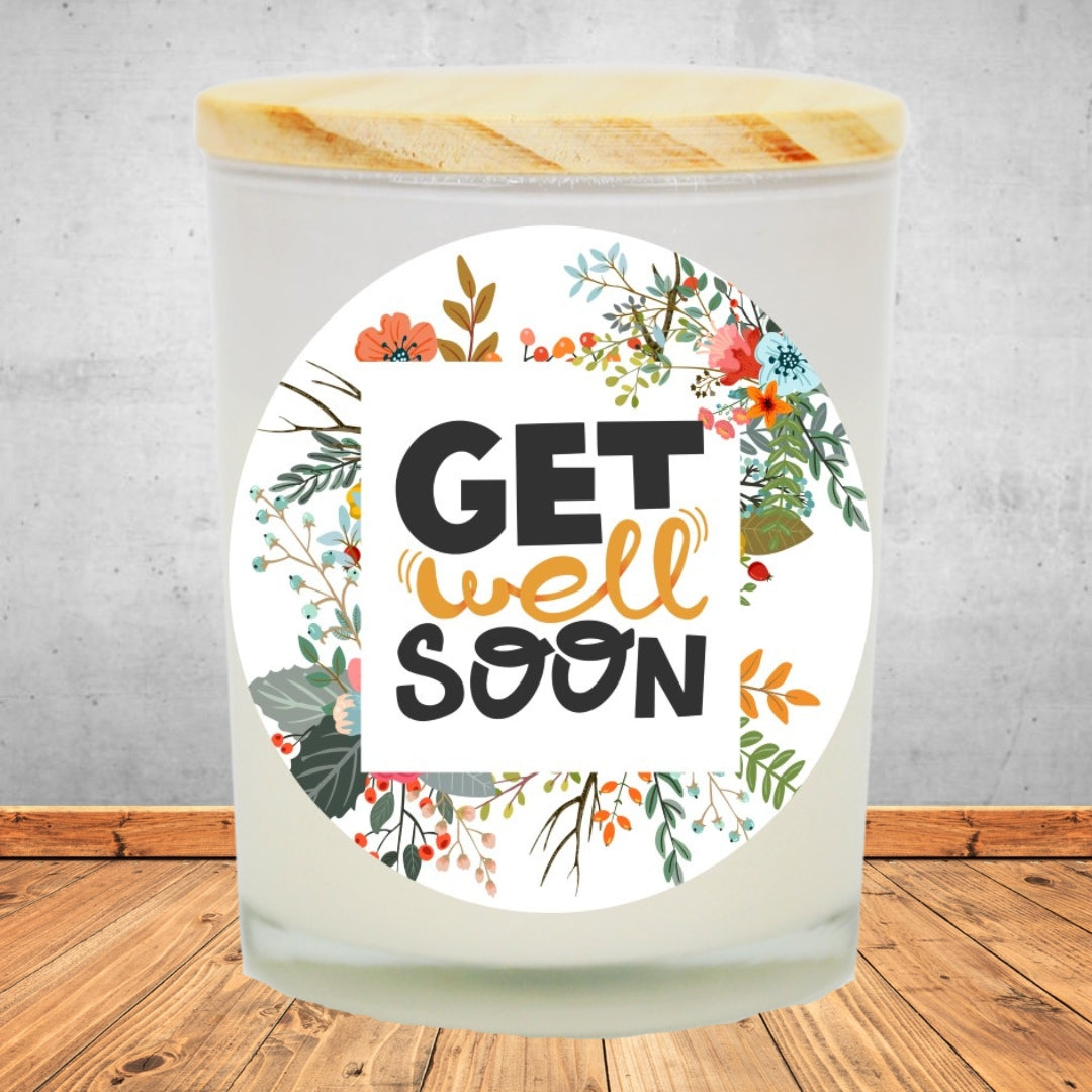 Floral Get Well Soon Soy Candle
