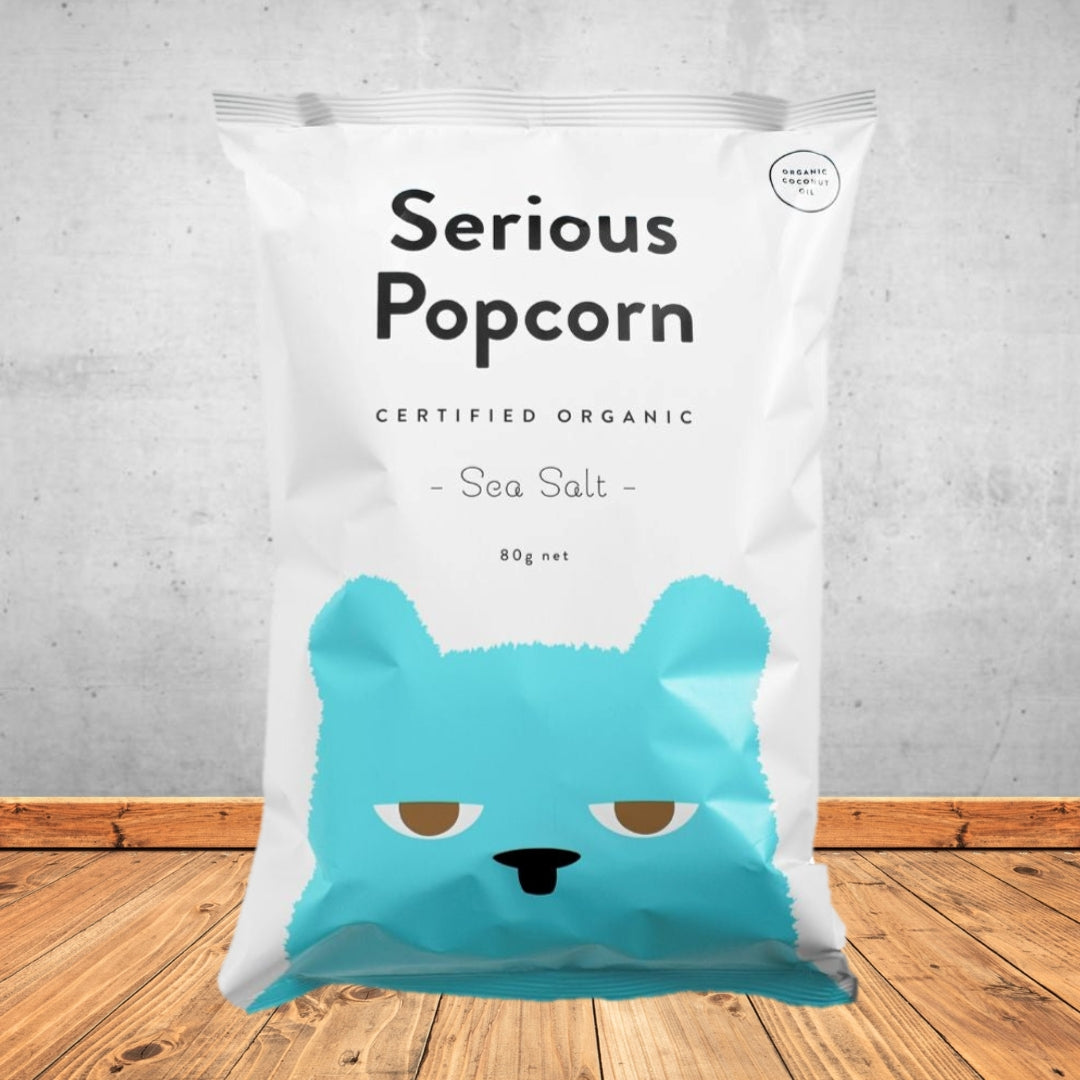 SERIOUS FOOD CO SEA SALT POPCORN 70G