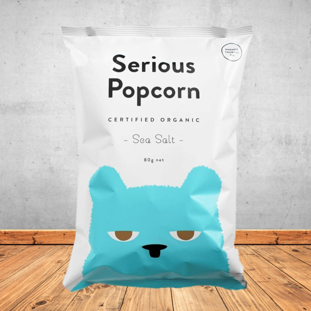 SERIOUS FOOD CO SEA SALT POPCORN 70G