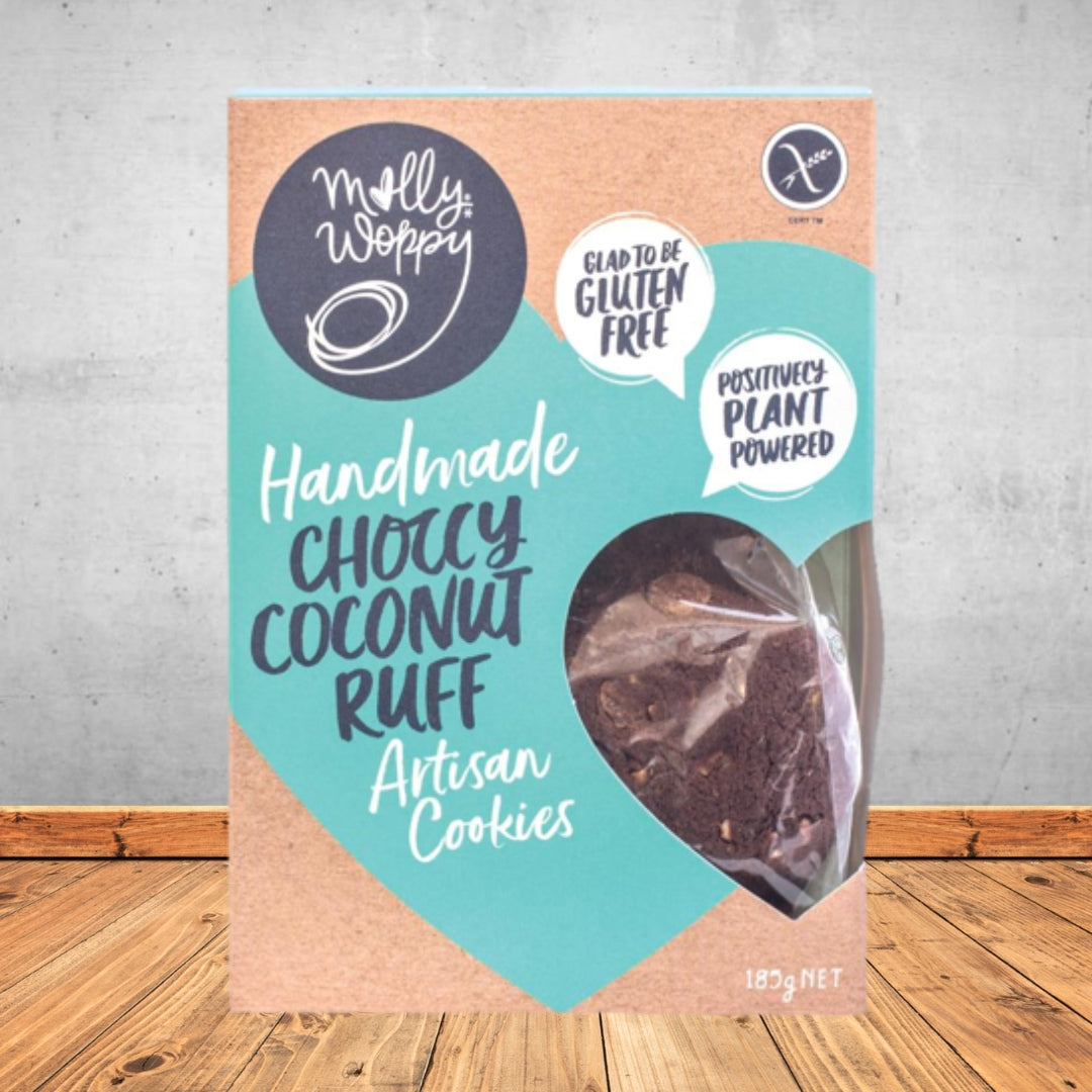 Molly Woppy Handmade Choccy Coconut Ruff Artisan Cookies 175g