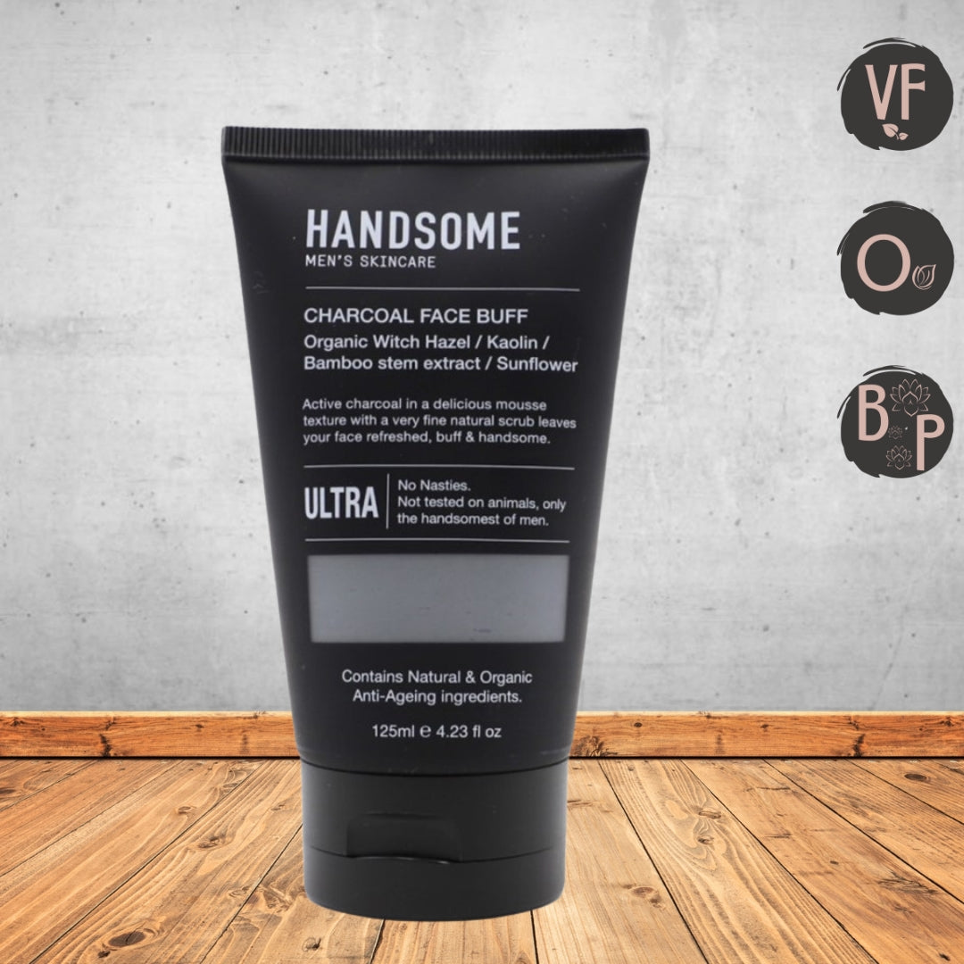 Handsome Men's Charcoal Face Buff 125ml (VF | O)