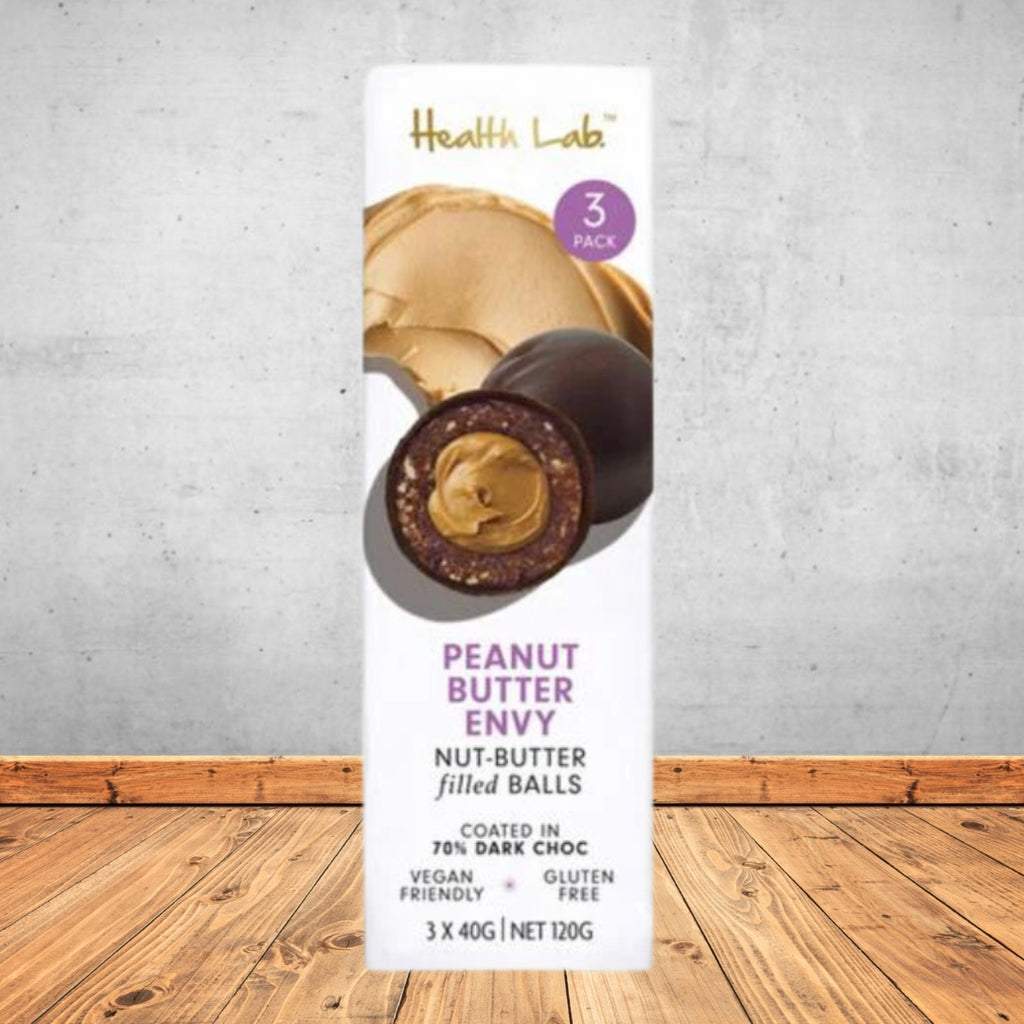 HEALTH LAB PEANUT BUTTER ENVY PROTEIN BALLS 120G