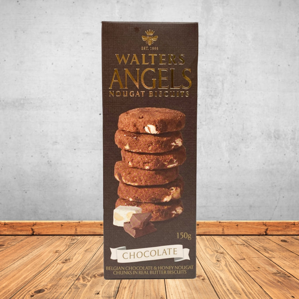 WALTERS ANGELS CHOCOLATE NOUGAT BISCUITS 150G