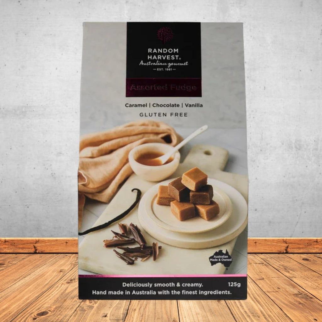 RANDOM HARVEST ASSORTED FUDGE 125G