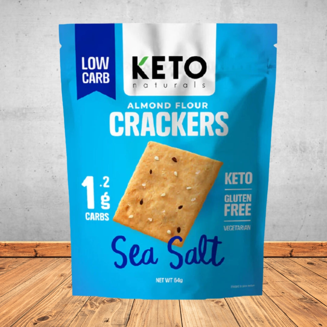 KETO NATURAL ALMOND FLOUR CRACKERS